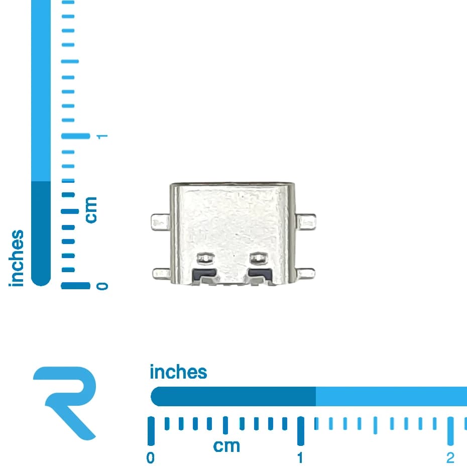 کانکتور USB Type C مادگی شش پین SMD — تصویر ۲
