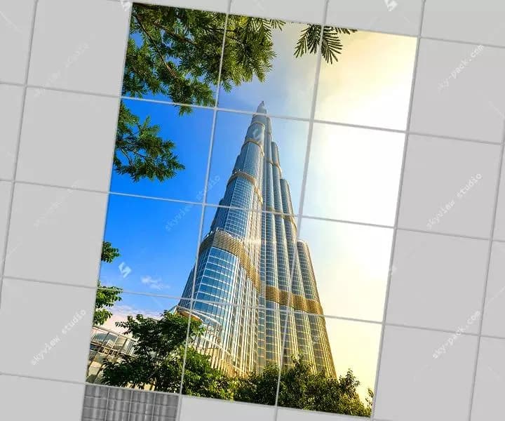 اسمان مجازی طرح نمای ساختمان
