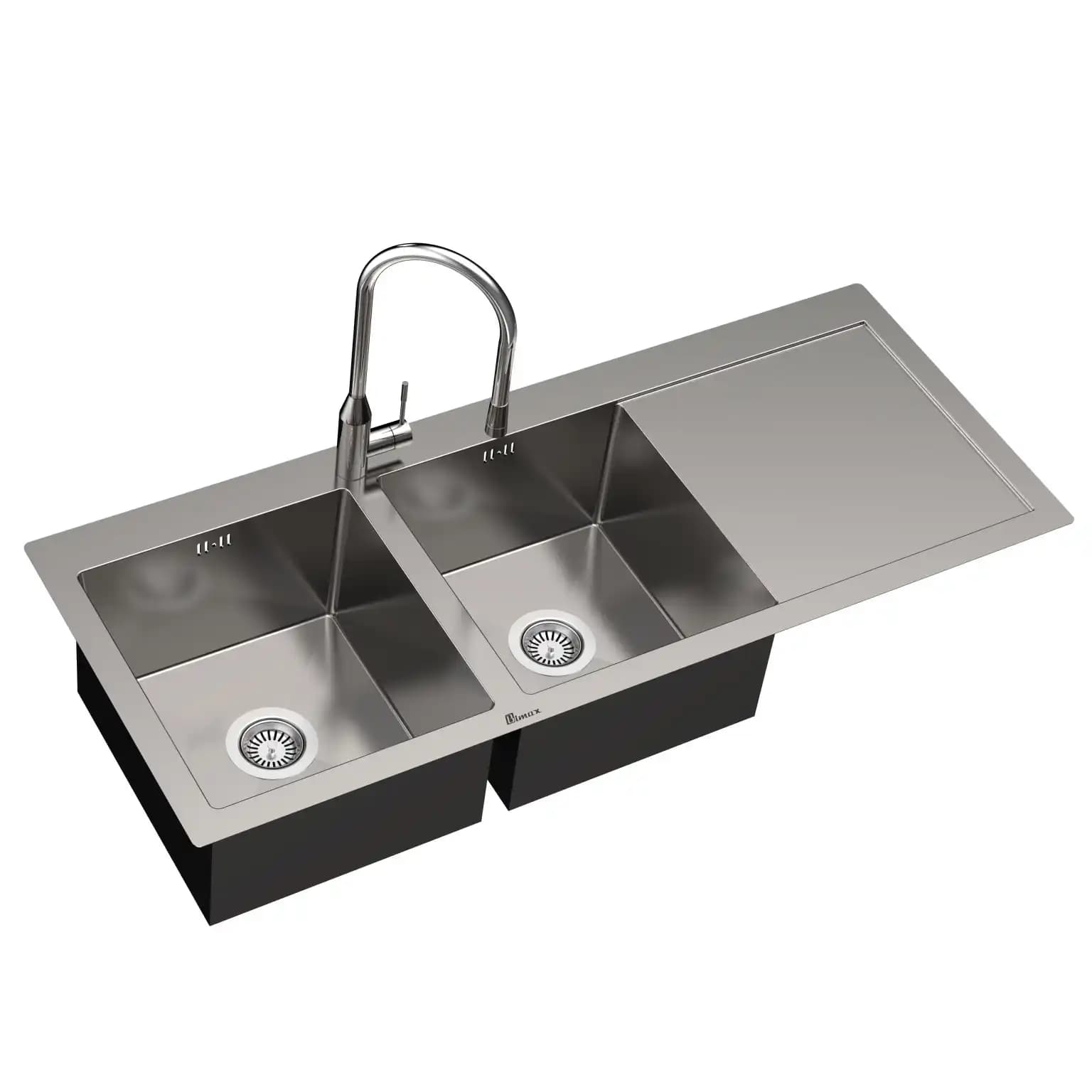 سینک ظرفشویی توکار بیمکث BS 723 ابعاد 50 * 120 — تصویر ۲