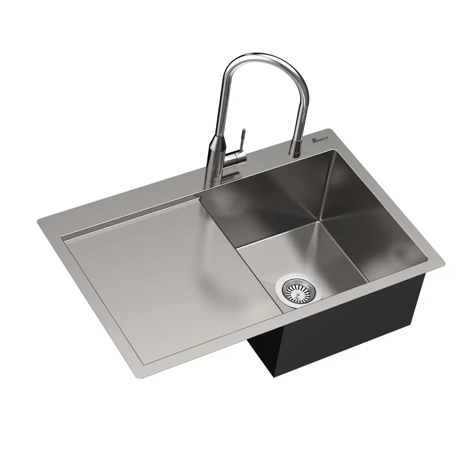 سینک ظرفشویی توکار بیمکث BS 721 ابعاد 50 * 79 — تصویر ۲