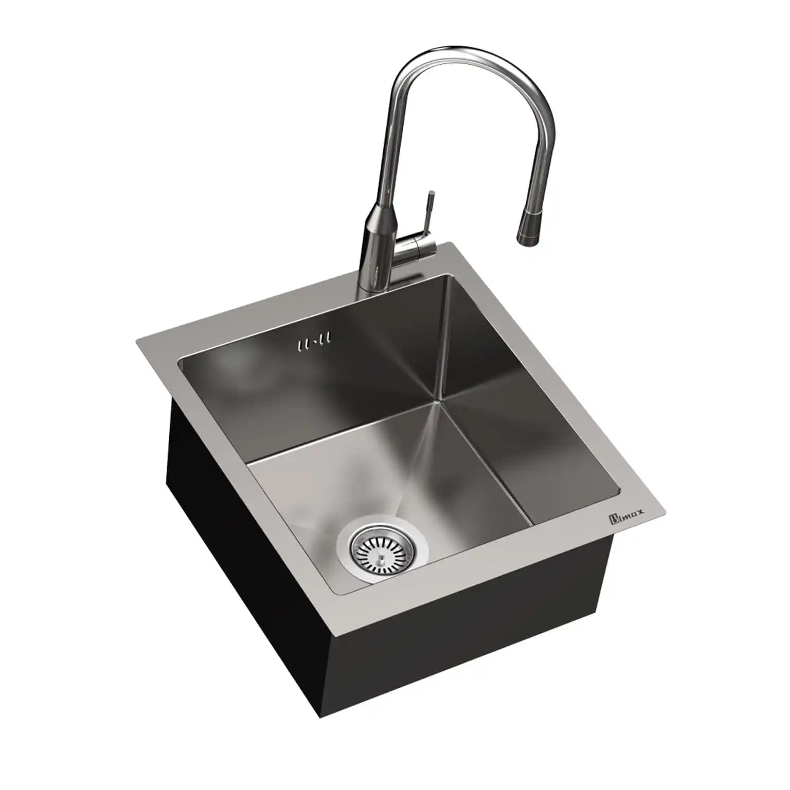سینک ظرفشویی توکار بیمکث BS 720 ابعاد 44 * 50 — تصویر ۲