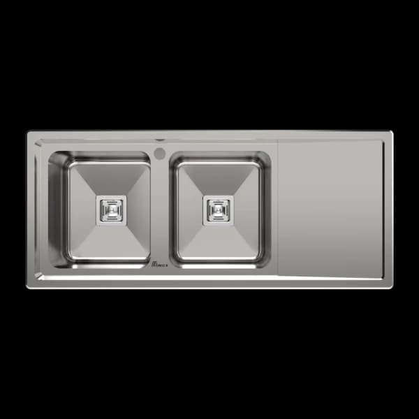 سینک ظرفشویی توکار بیمکث BS 843 ابعاد 52 * 120