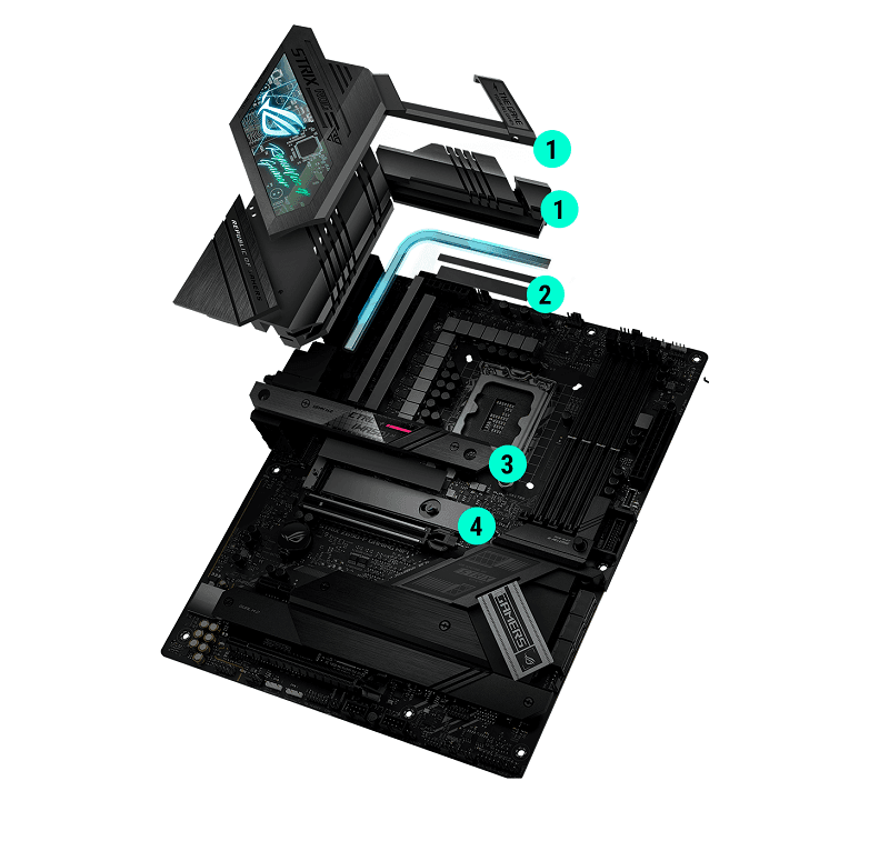 مادربرد ایسوس مدل Rog Strix Z690-F Gaming WIFI — تصویر ۴