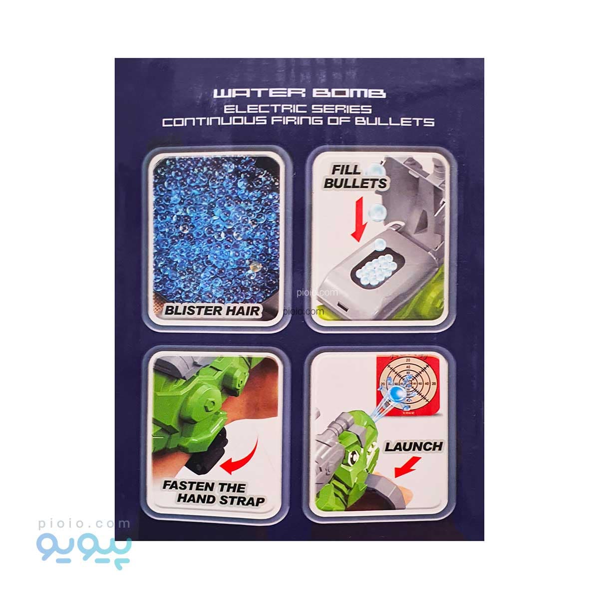 تفنگ اسباب بازی گلوله کریستالی طرح دایناسور آیتم YD750_7 — تصویر ۳