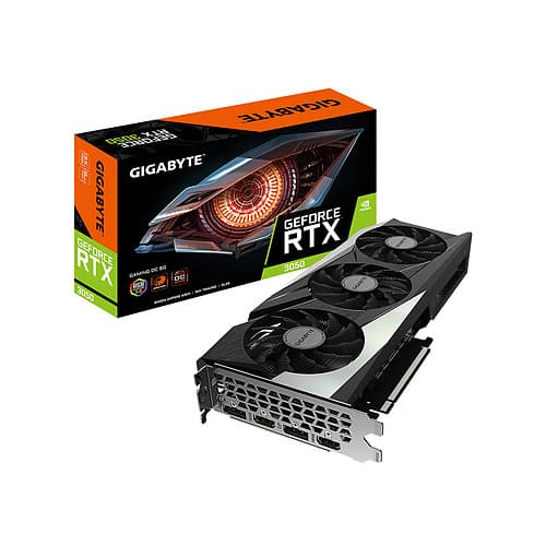 کارت گرافیک استوک گیگابایت GeForce RTX 3050 GAMING OC ظرفیت 8 گیگابایت