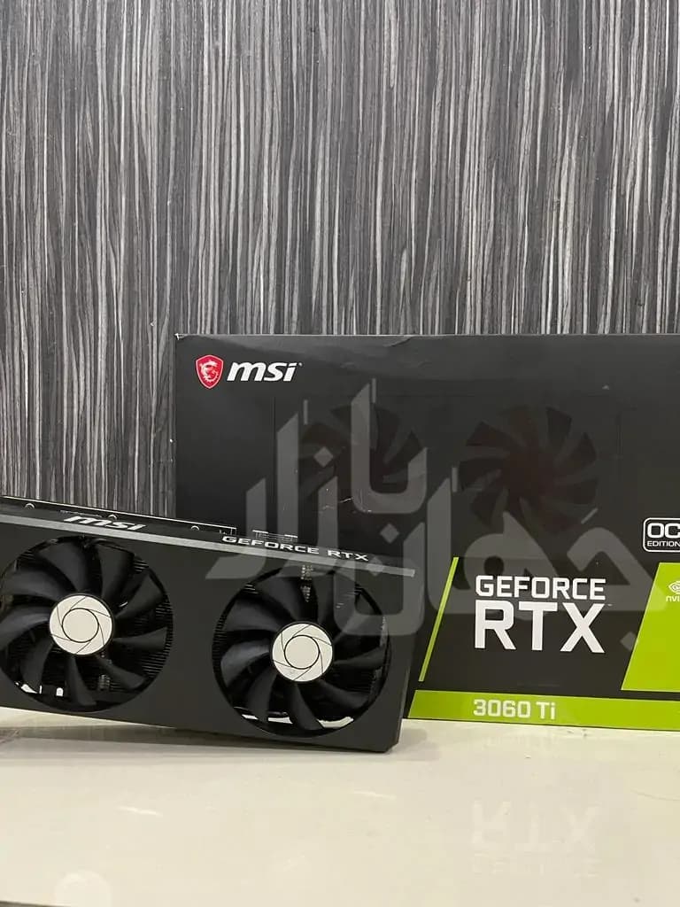 کارت گرافیک استوک ام اس ای GeForce RTX 3060 Ti TWIN FAN OC ظرفیت 8 گیگابایت با کارتن — تصویر ۴