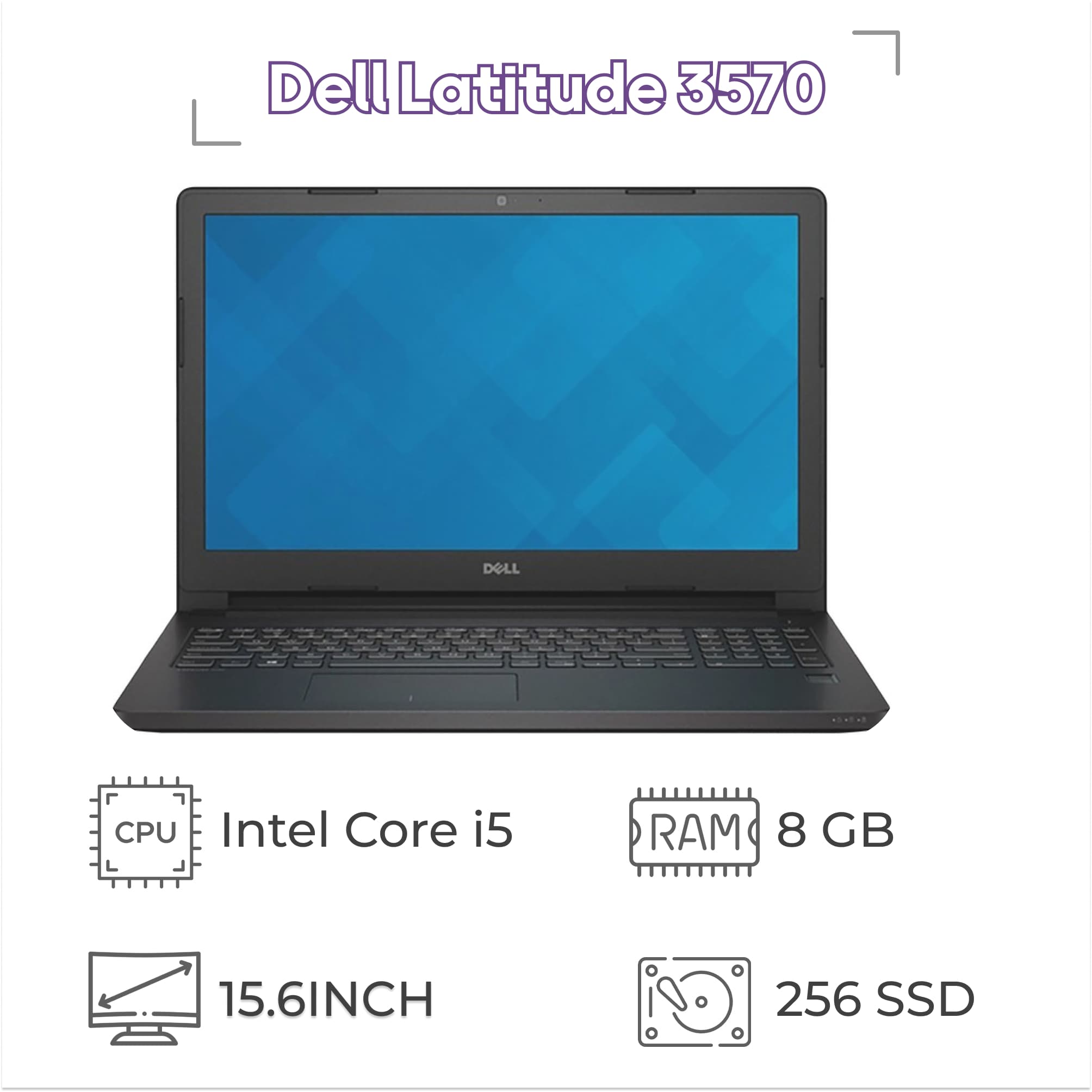 لپ تاپ استوک Dell Latitude 3570 پردازنده i5 نسل 6