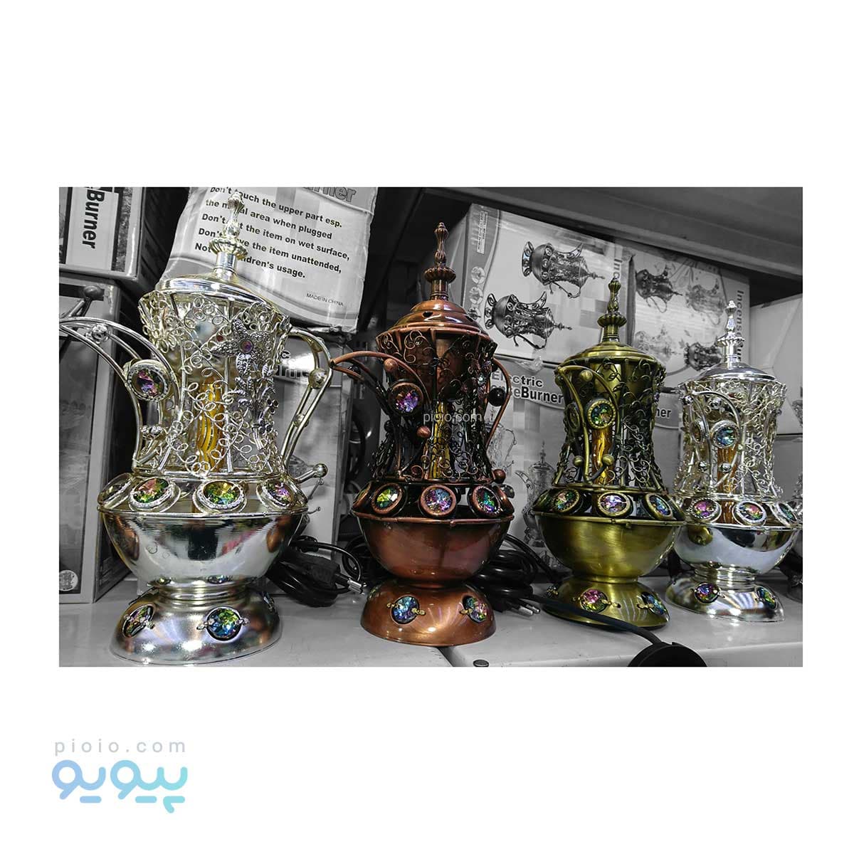 اسپند دود کن اماراتی طرح پارچ عمده و کارتنی — تصویر ۳