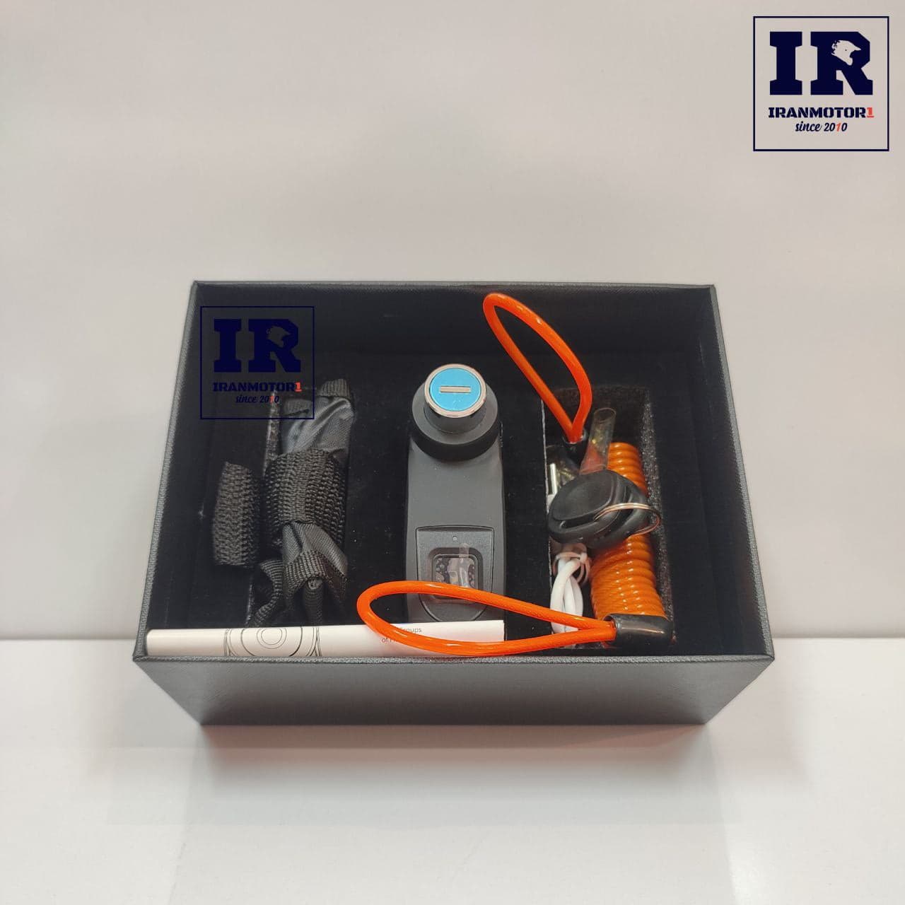قفل دیسک اثر انگشتی intelligent alarm disc lock آژیر دار — تصویر ۲