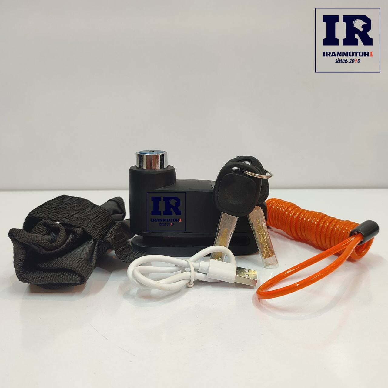 قفل دیسک اثر انگشتی intelligent alarm disc lock آژیر دار