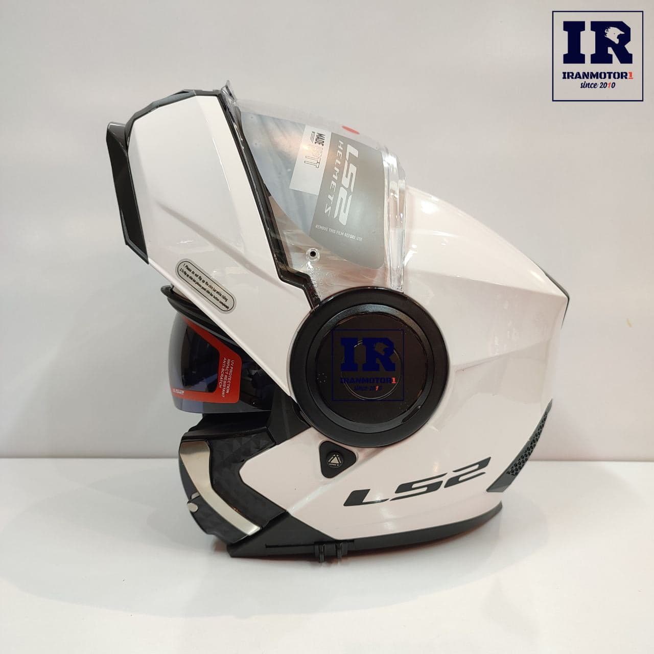 کلاه کاسکت فک متحرک اصلی LS2 SCOPE FF902 سفید — تصویر ۴