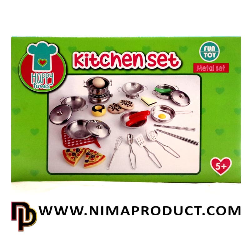 ست استیل لوازم آشپزخانه کودک مدل Kitchen Set — تصویر ۲