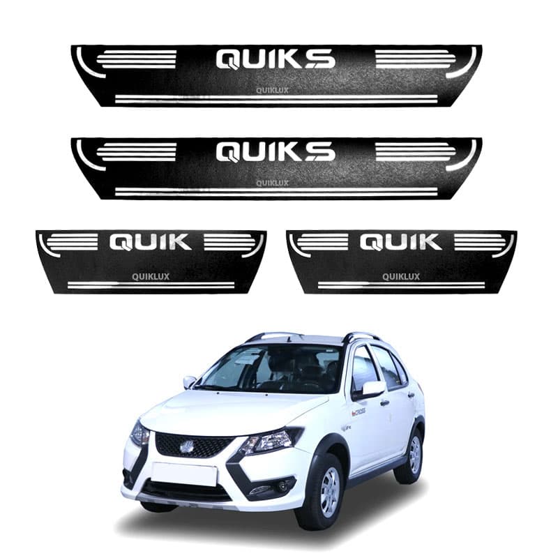 برچسب پارکابی طرح چرمی مدل ونوس نوشته کوییک اس لاتین QUIK_S