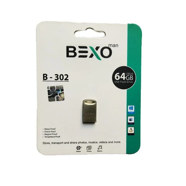 فلش مموری USB2.0 بکسو مدل B-302 ظرفیت 64 گیگابایت — تصویر ۲