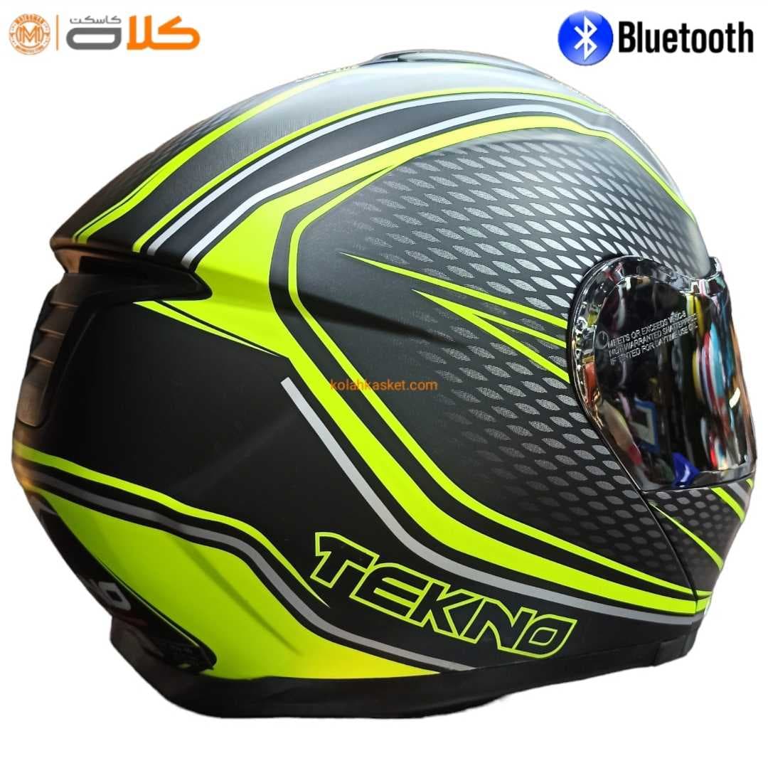کلاه کاسکت بلوتوث دار تکنو فک متحرک مدل T42 BT8 TEKNO — تصویر ۶