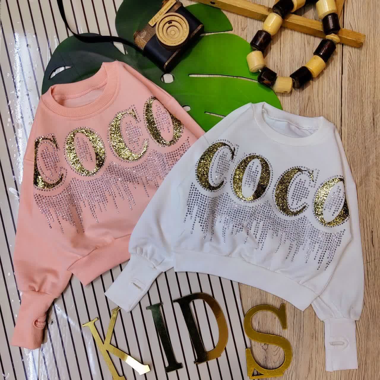 کراپ دخترانه طرح COCO