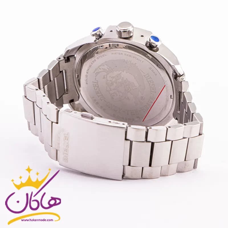 ساعت دیزل مردانه نقرهای شاخدار کد 555/9 — تصویر ۳