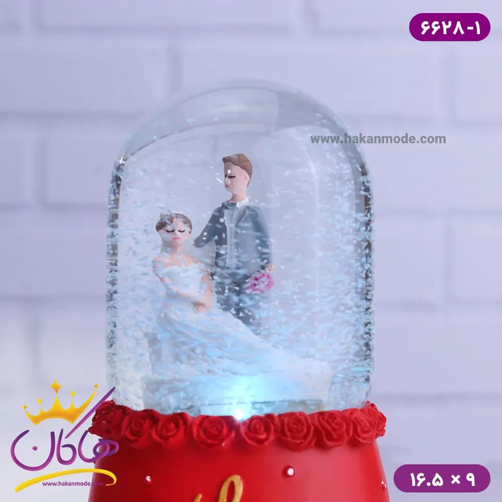 گوی موزیکال عروس و داماد 6628/1 — تصویر ۲