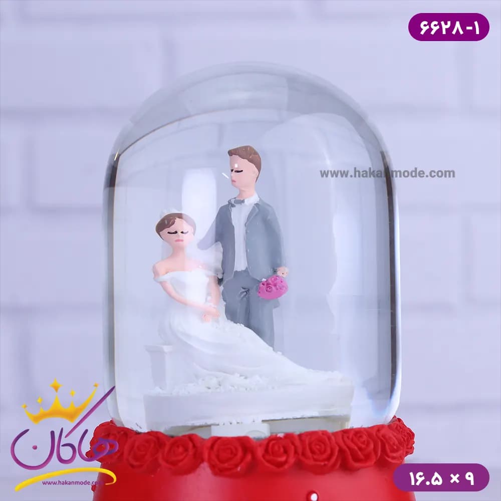 گوی موزیکال عروس و داماد 6628/1 — تصویر ۳