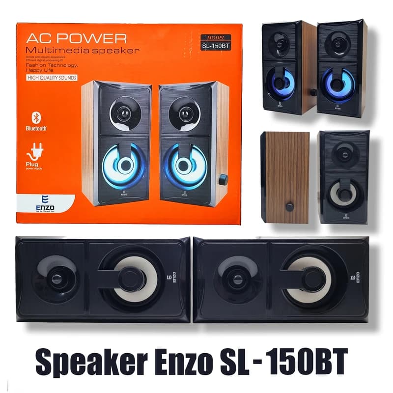 اسپیکر دو تیکه لپ تاپی برقی ENZO SL-150 BT — تصویر ۷
