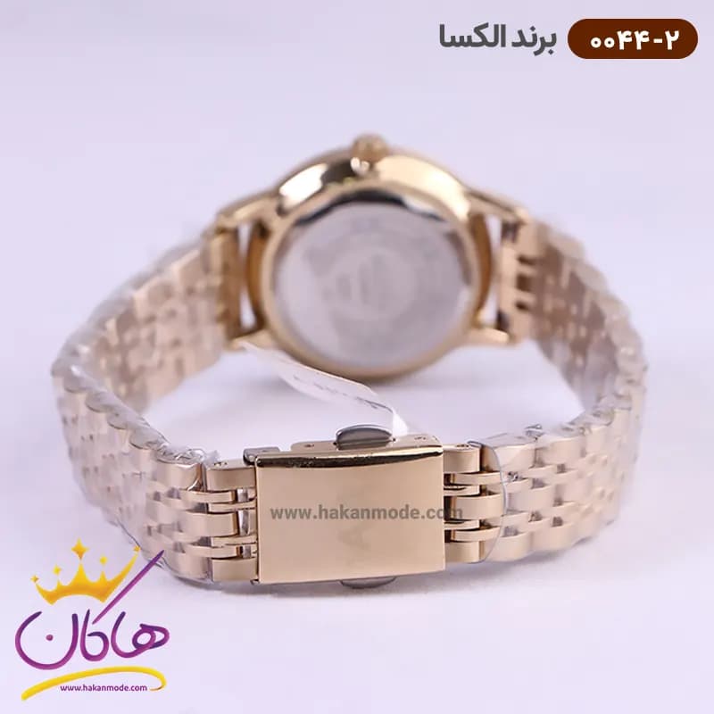 ساعت الکسا زنانه فلزی صفحه سفید کد 0044/2 — تصویر ۴