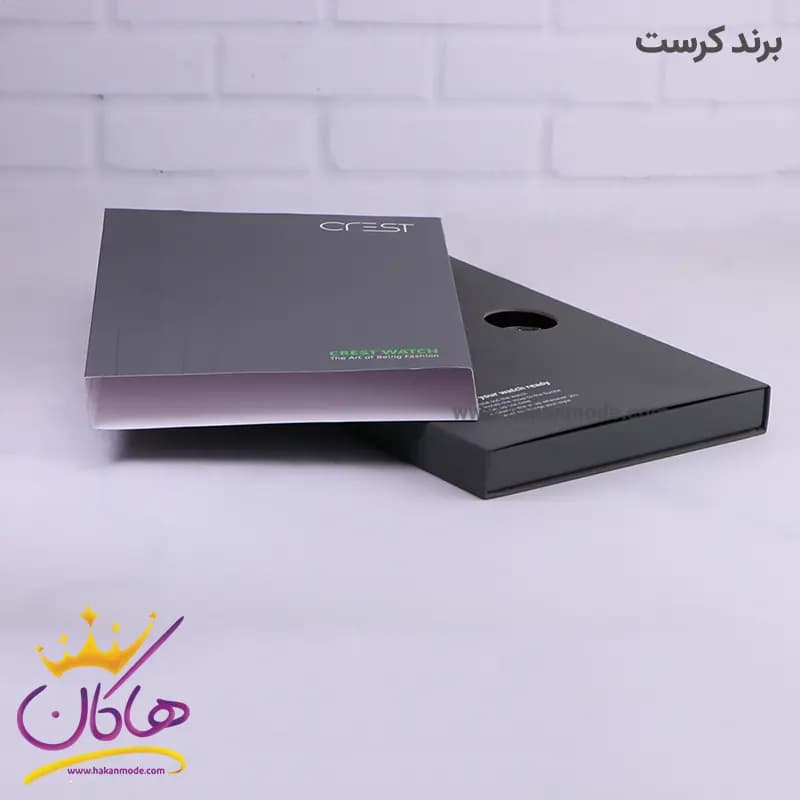 ساعت کرست مردانه فلزی مشکی فول دیت 9020/5 — تصویر ۸