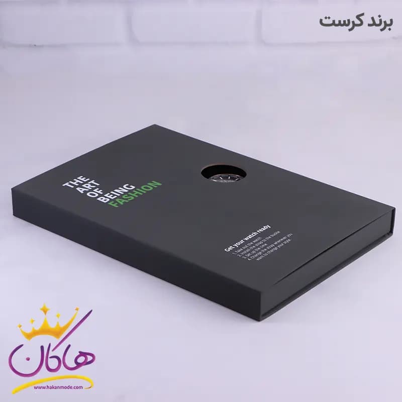 ساعت کرست مردانه فلزی مشکی فول دیت 9020/5 — تصویر ۷