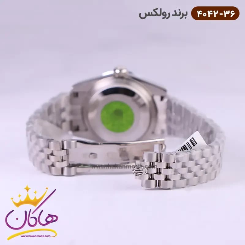ساعت رولکس زنانه فلزی دیت جاست صفحه قرمز 4042/36 — تصویر ۲