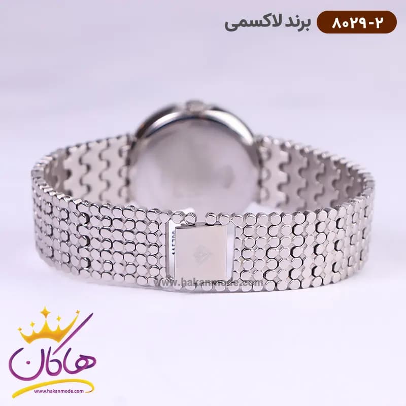 ساعت لاکسمی زنانه استیل صفحه سفید 8029/2 — تصویر ۳