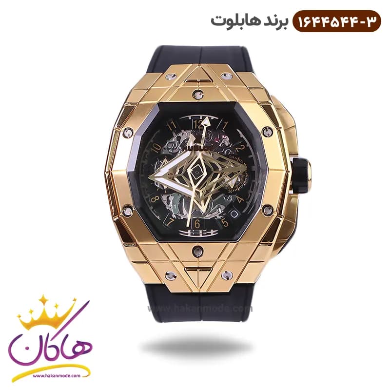 ساعت هابلوت مردانه بند رابر مدل فضایی 1644544/3