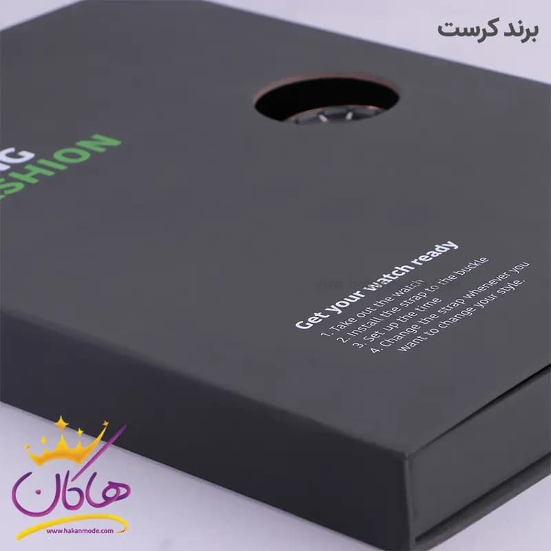 ساعت کرست مردانه فلزی طلایی دو زمانه مدل 9027/2 — تصویر ۴