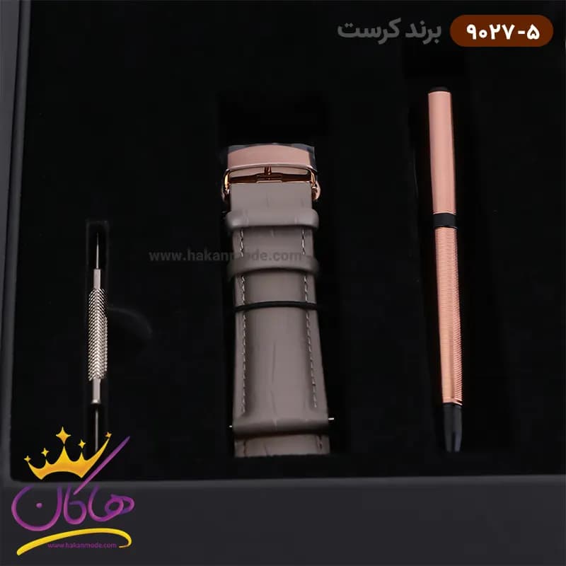 ساعت کرست مردانه استیل مشکی دو زمانه مدل 9027/5 — تصویر ۲