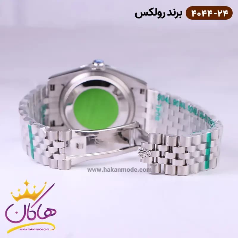 ساعت رولکس مردانه فلزی صفحه آبی گلدار 4044/24 — تصویر ۴