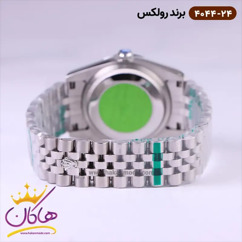ساعت رولکس مردانه فلزی صفحه آبی گلدار 4044/24 — تصویر ۳