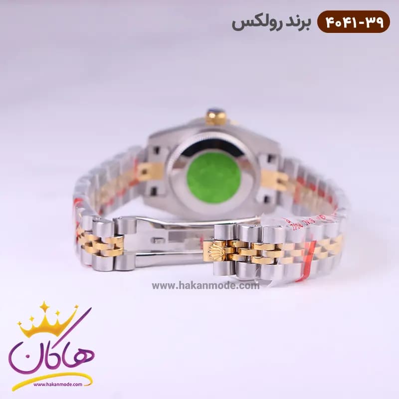 ساعت رولکس زنانه فلزی دیت جاست صفحه نقره ای 4041/39 — تصویر ۴