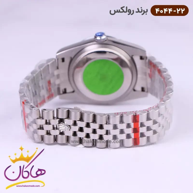 ساعت رولکس مردانه فلزی نقره ای صفحه سفید 4044/22 — تصویر ۴