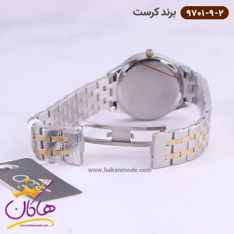 ساعت مچی ست کرست فلزی نقره ای مدل crest 6701/9 زنانه و مردانه — تصویر ۸
