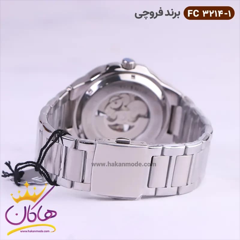 ساعت فروچی مردانه فلزی اتوماتیک نقره ای صفحه اسکلتون 03214/1 — تصویر ۳