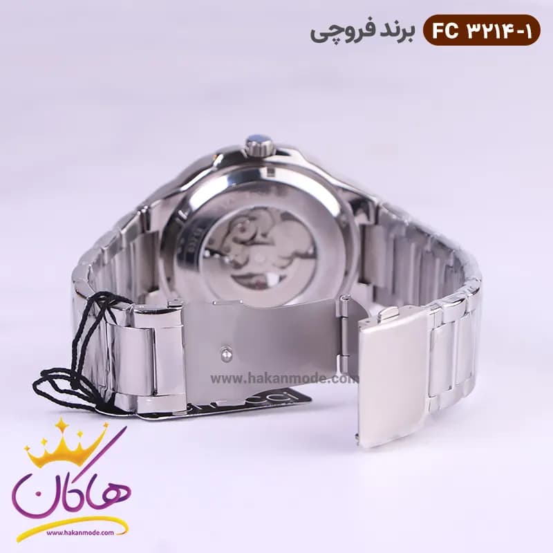 ساعت فروچی مردانه فلزی اتوماتیک نقره ای صفحه اسکلتون 03214/1 — تصویر ۴