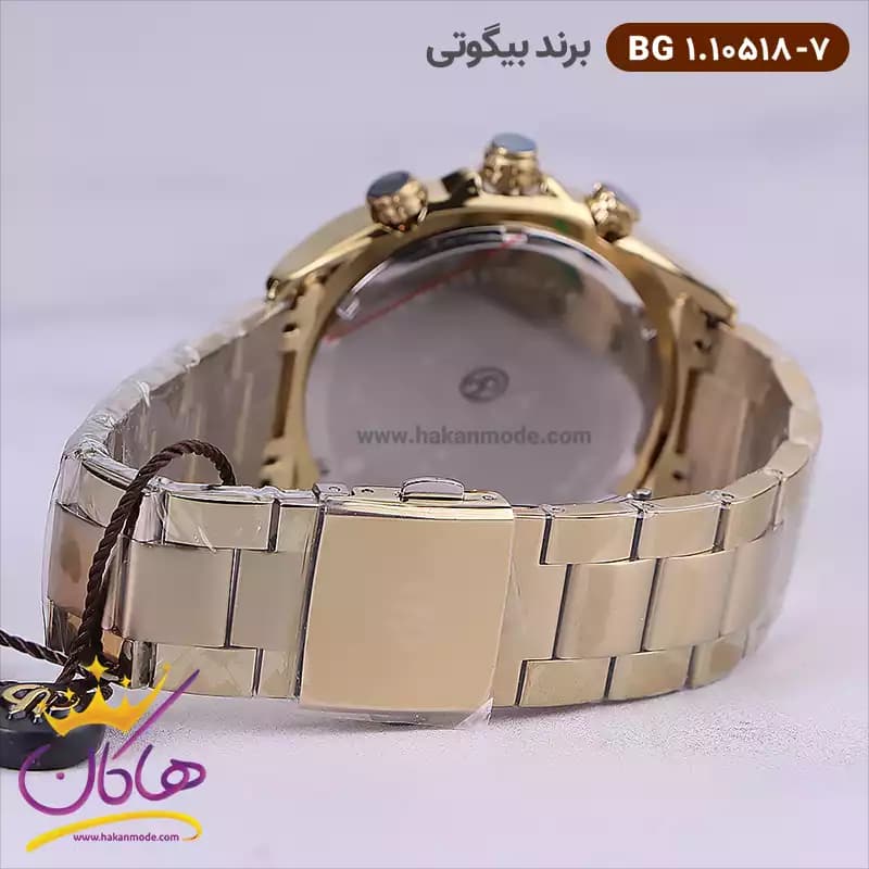 ساعت بیگوتی مردانه فلزی طلایی کد BG.1.10518-7 — تصویر ۴
