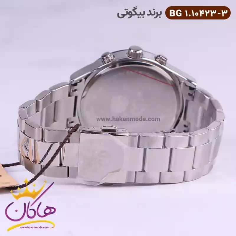 ساعت بیگوتی مردانه فلزی صفحه سبز کد BG.1.10423-3 — تصویر ۳