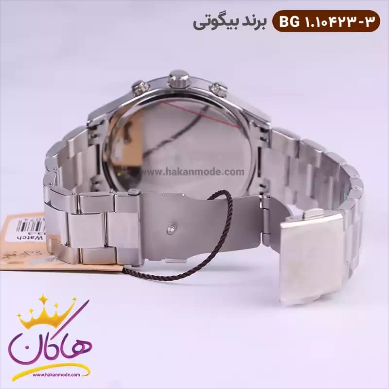 ساعت بیگوتی مردانه فلزی صفحه سبز کد BG.1.10423-3 — تصویر ۴