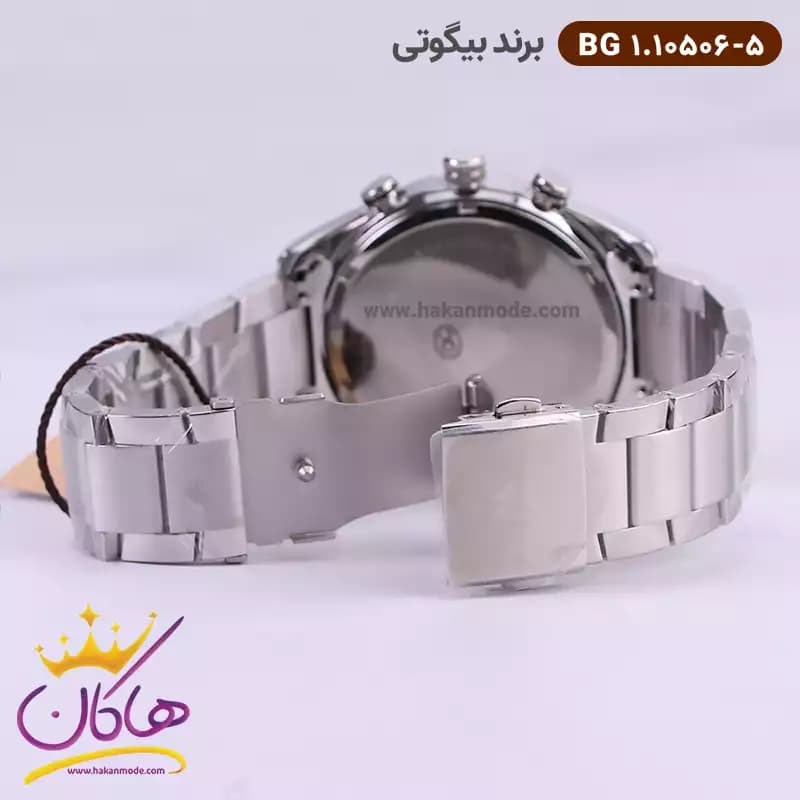 ساعت بیگوتی مردانه فلزی فول دیت کد BG.1.10506-5 — تصویر ۳