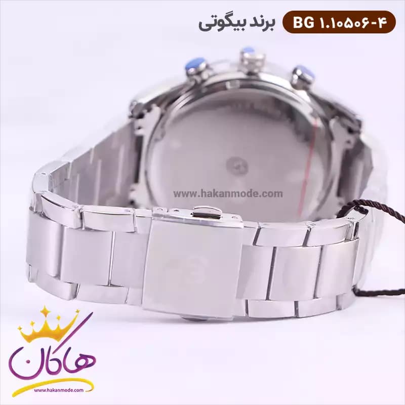 ساعت بیگوتی مردانه فلزی نقره ای فول تایم کد BG.1.10506-4 — تصویر ۴