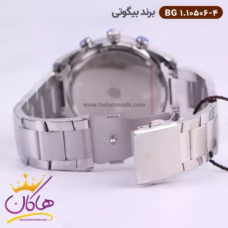 ساعت بیگوتی مردانه فلزی نقره ای فول تایم کد BG.1.10506-4 — تصویر ۳