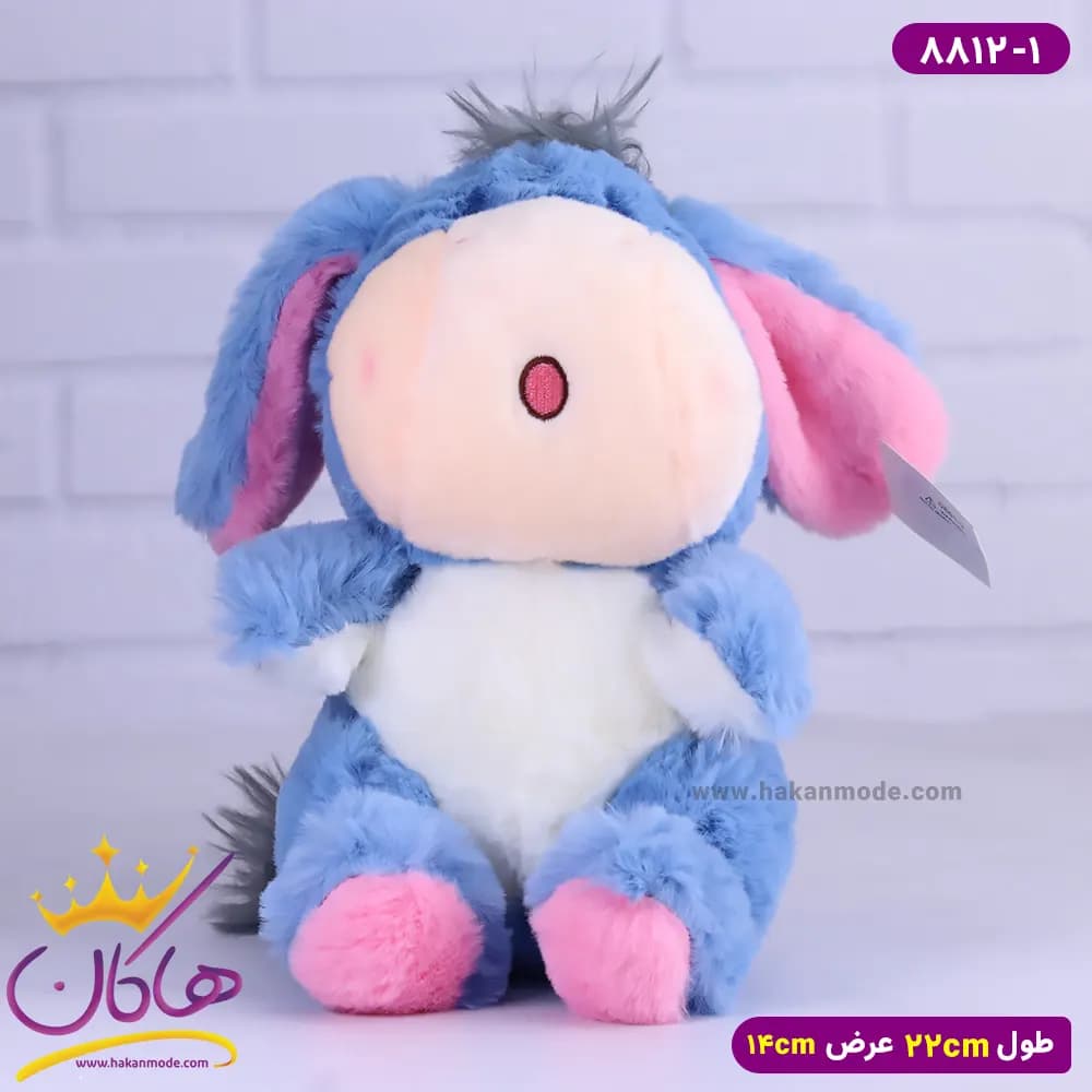 عروسک پولیشی الاغ آبی کد 8812/1
