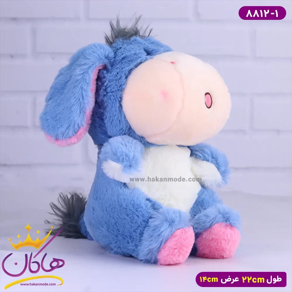 عروسک پولیشی الاغ آبی کد 8812/1 — تصویر ۲