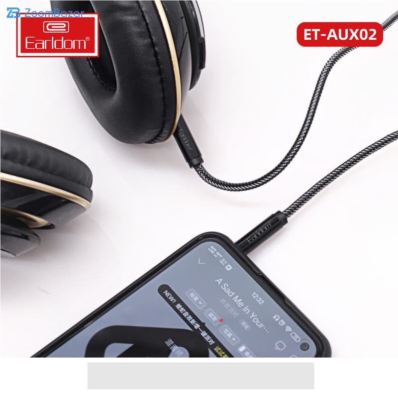 کابل AUX ارلدام مدل AUX02 طول 1 متر — تصویر ۶