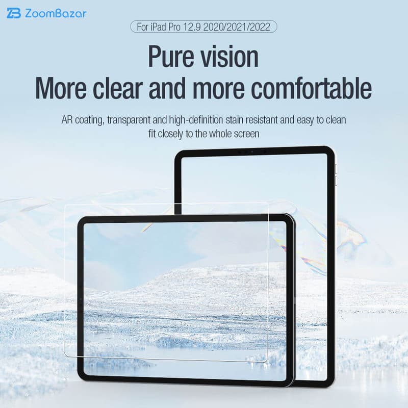 گلس نیلکین مدل Pure AR Film مناسب برای تبلت اپل iPad Pro 12.9 2022/ iPad Pro 12.9 2021/ iPad Pro 12.9 2020 — تصویر ۷