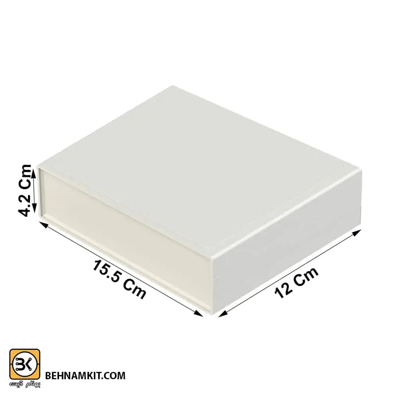 جعبه چهارتکه 11 × 15.5 ارتفاع 4.2 سفید